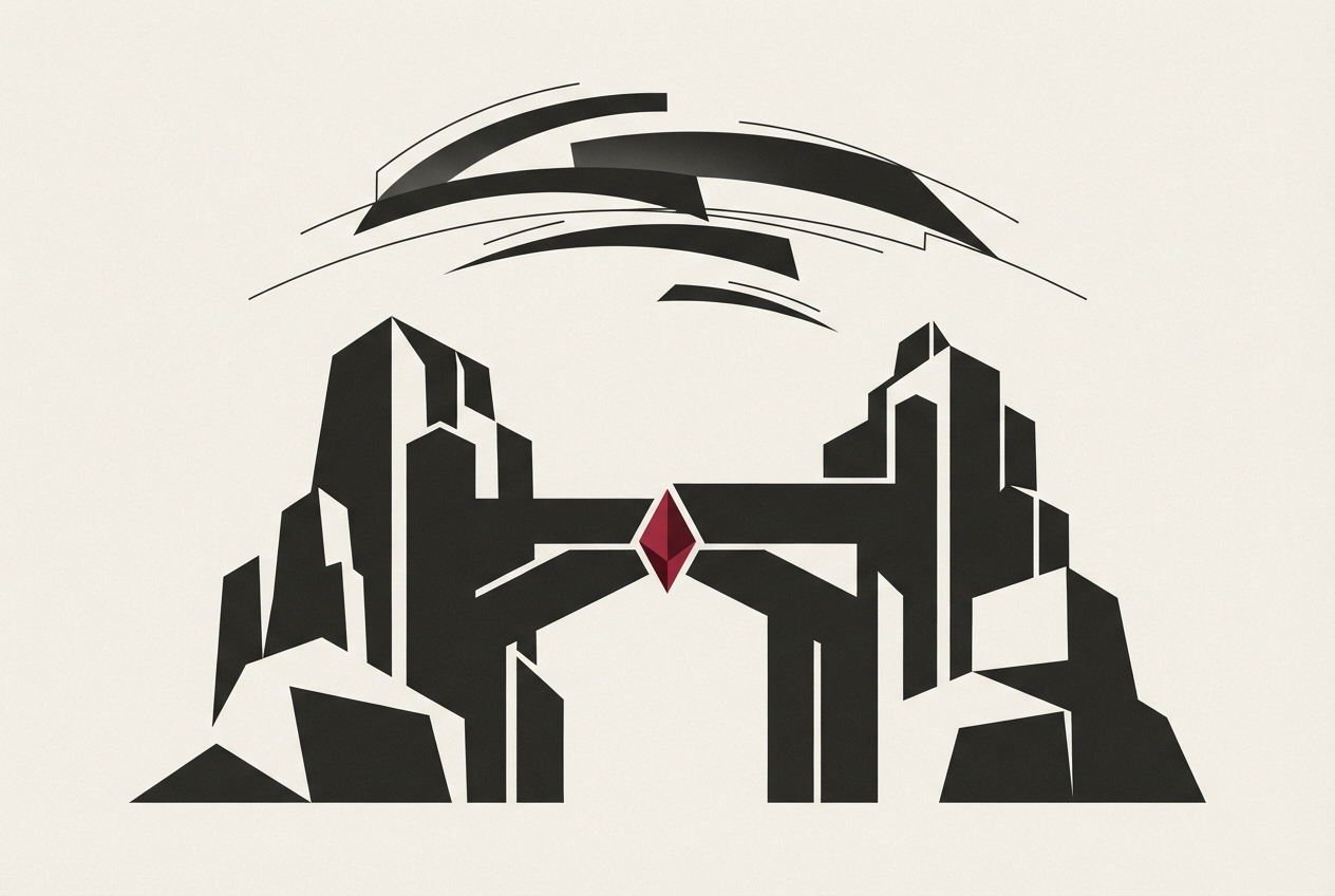 Abstract editorial illustration