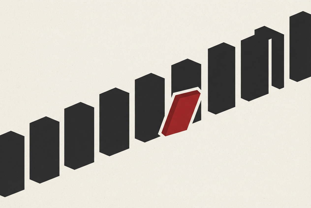 Abstract editorial illustration