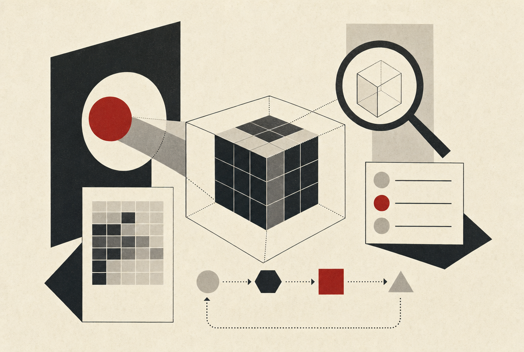 Abstract editorial illustration