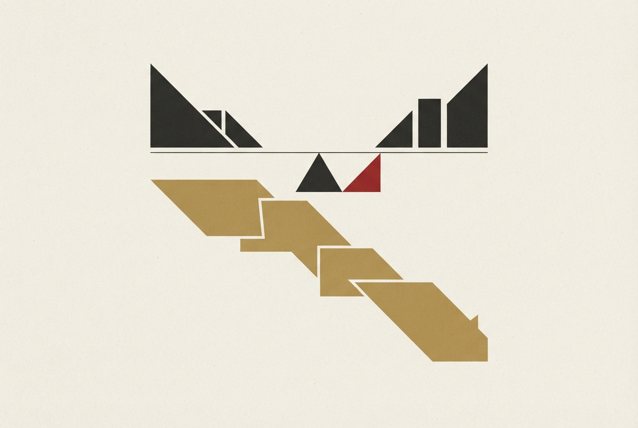 Abstract editorial illustration