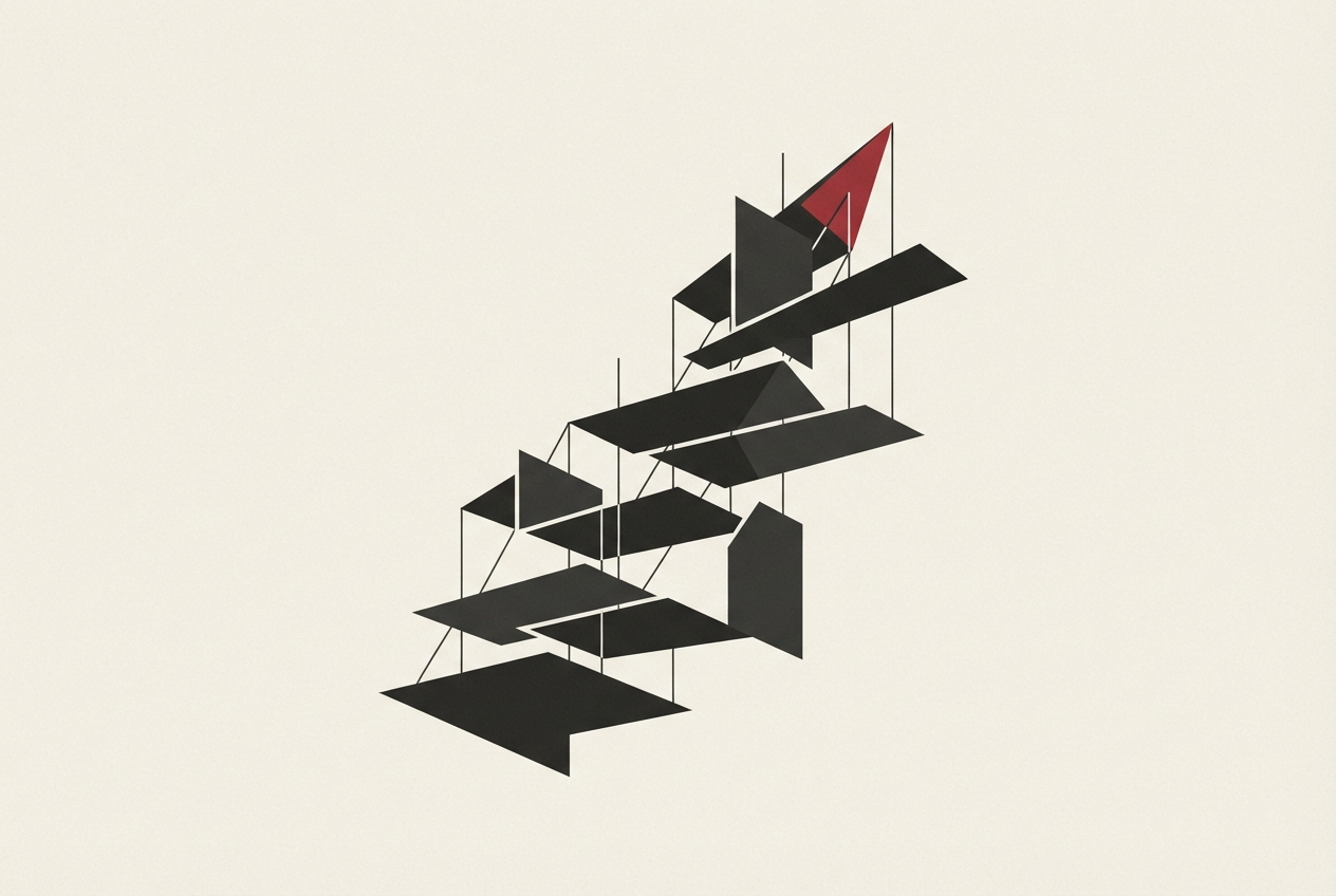 Abstract editorial illustration