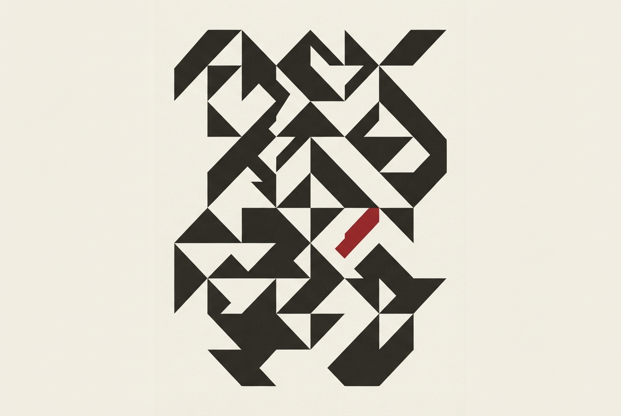 Abstract editorial illustration