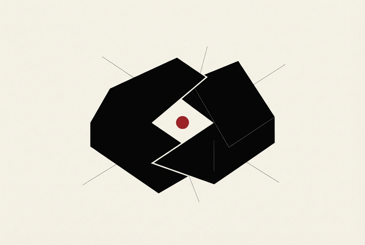 Abstract editorial illustration