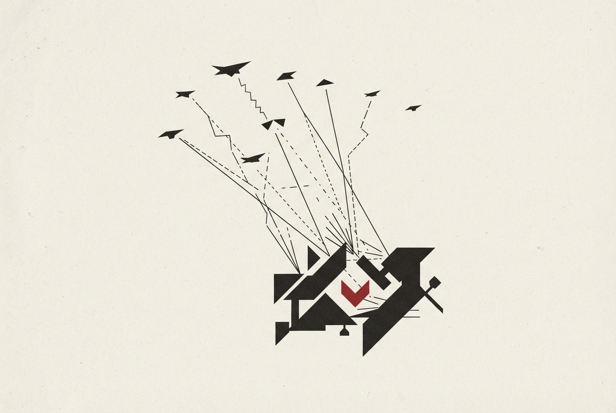 Abstract editorial illustration