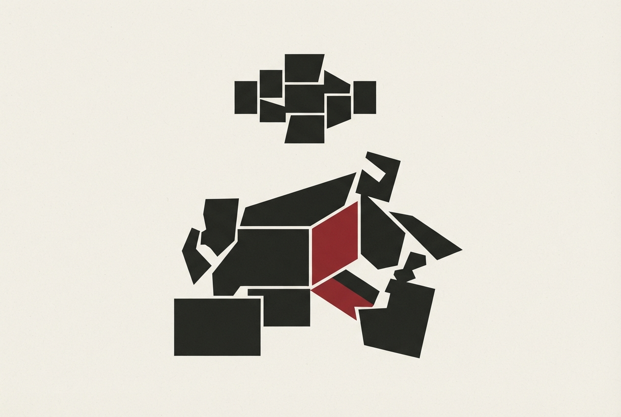 Abstract editorial illustration