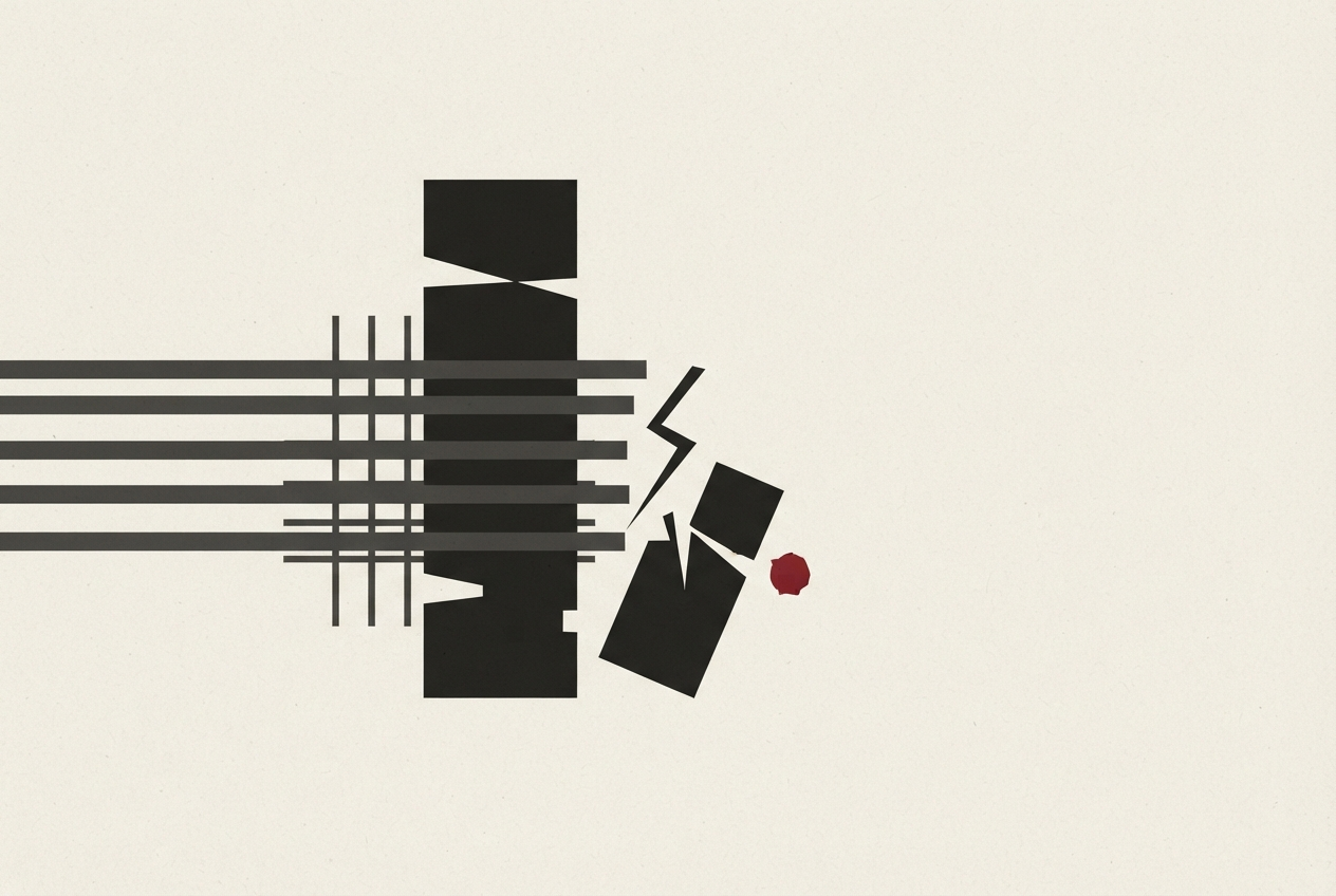 Abstract editorial illustration