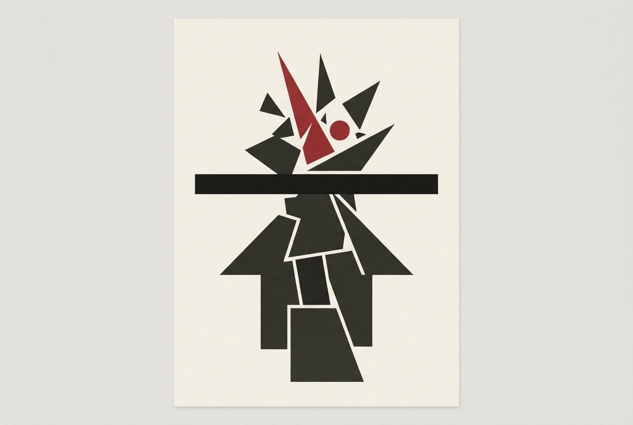 Abstract editorial illustration