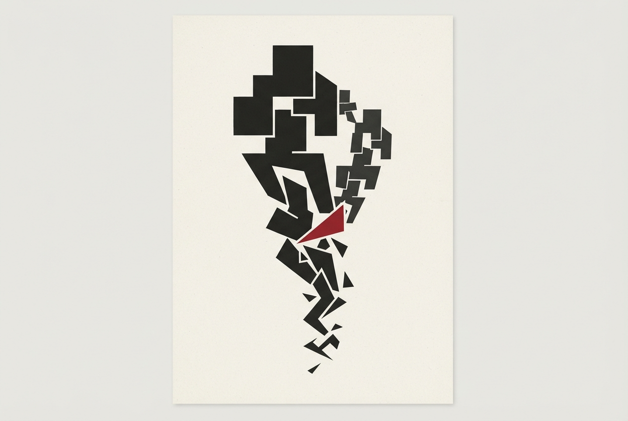 Abstract editorial illustration