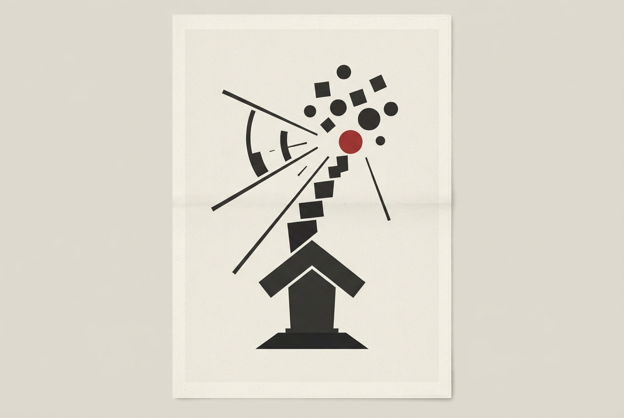 Abstract editorial illustration