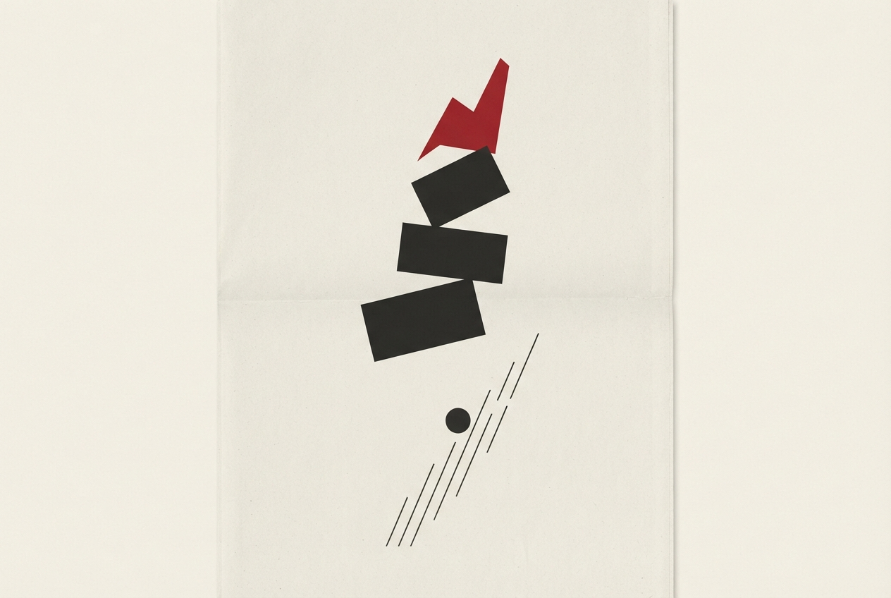 Abstract editorial illustration