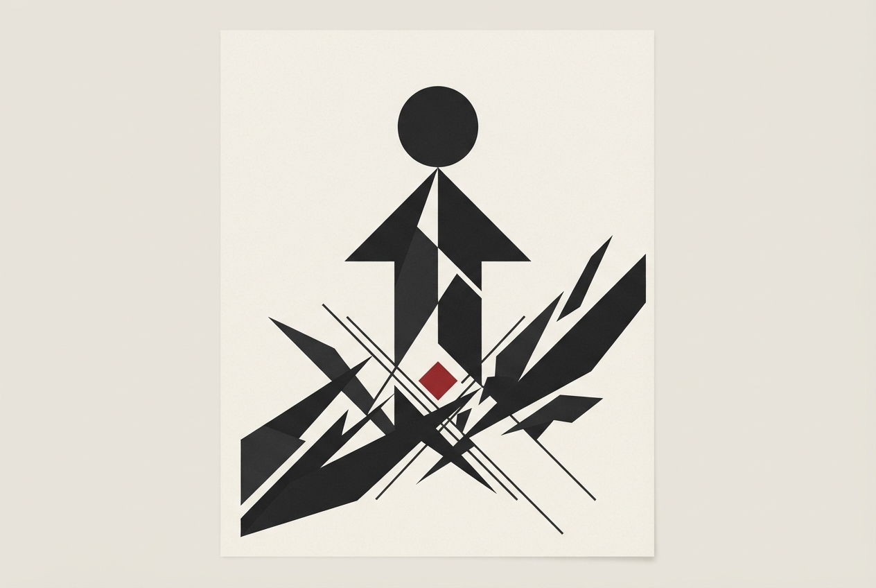 Abstract editorial illustration