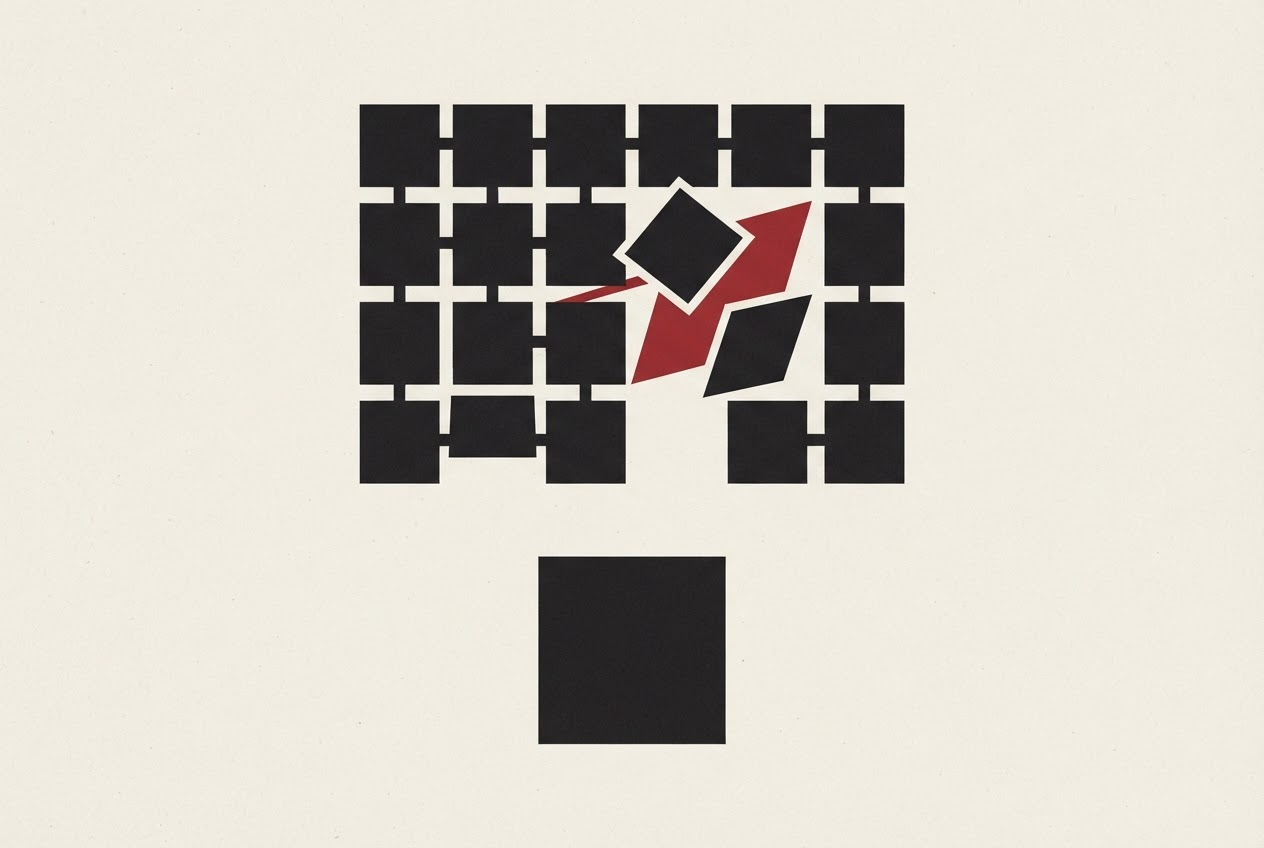 Abstract editorial illustration