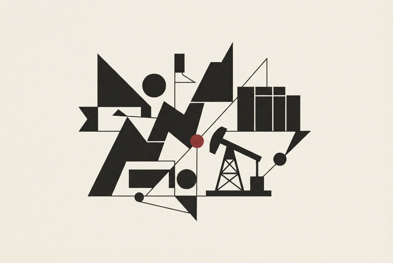 Abstract editorial illustration