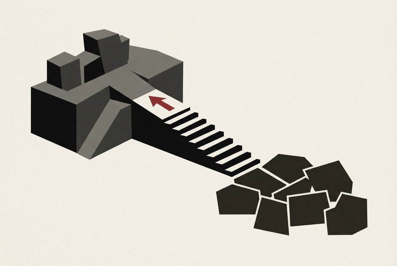 Abstract editorial illustration