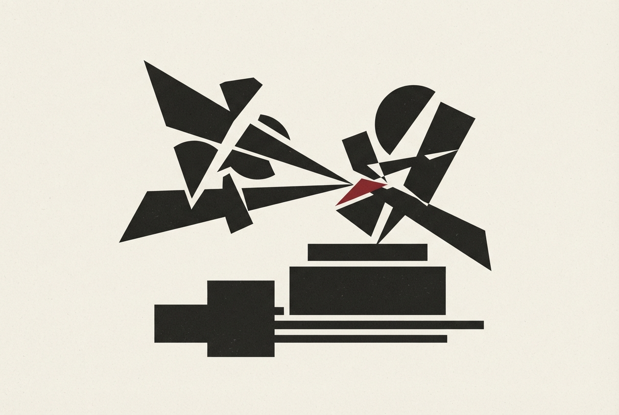 Abstract editorial illustration