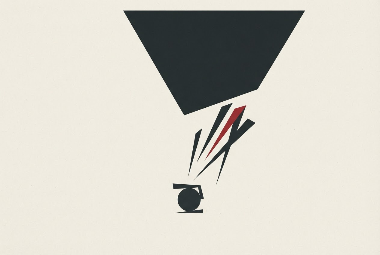 Abstract editorial illustration