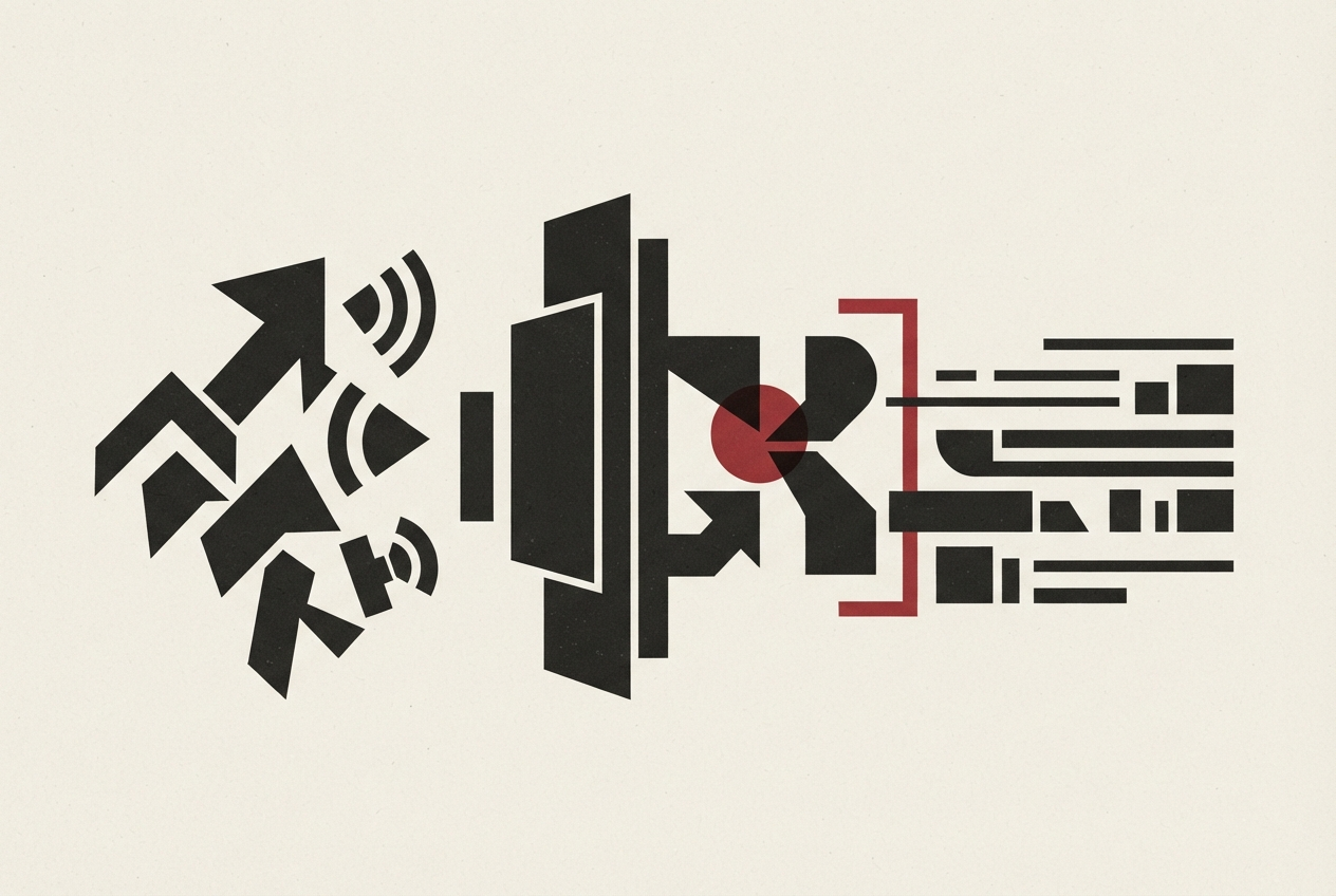 Abstract editorial illustration