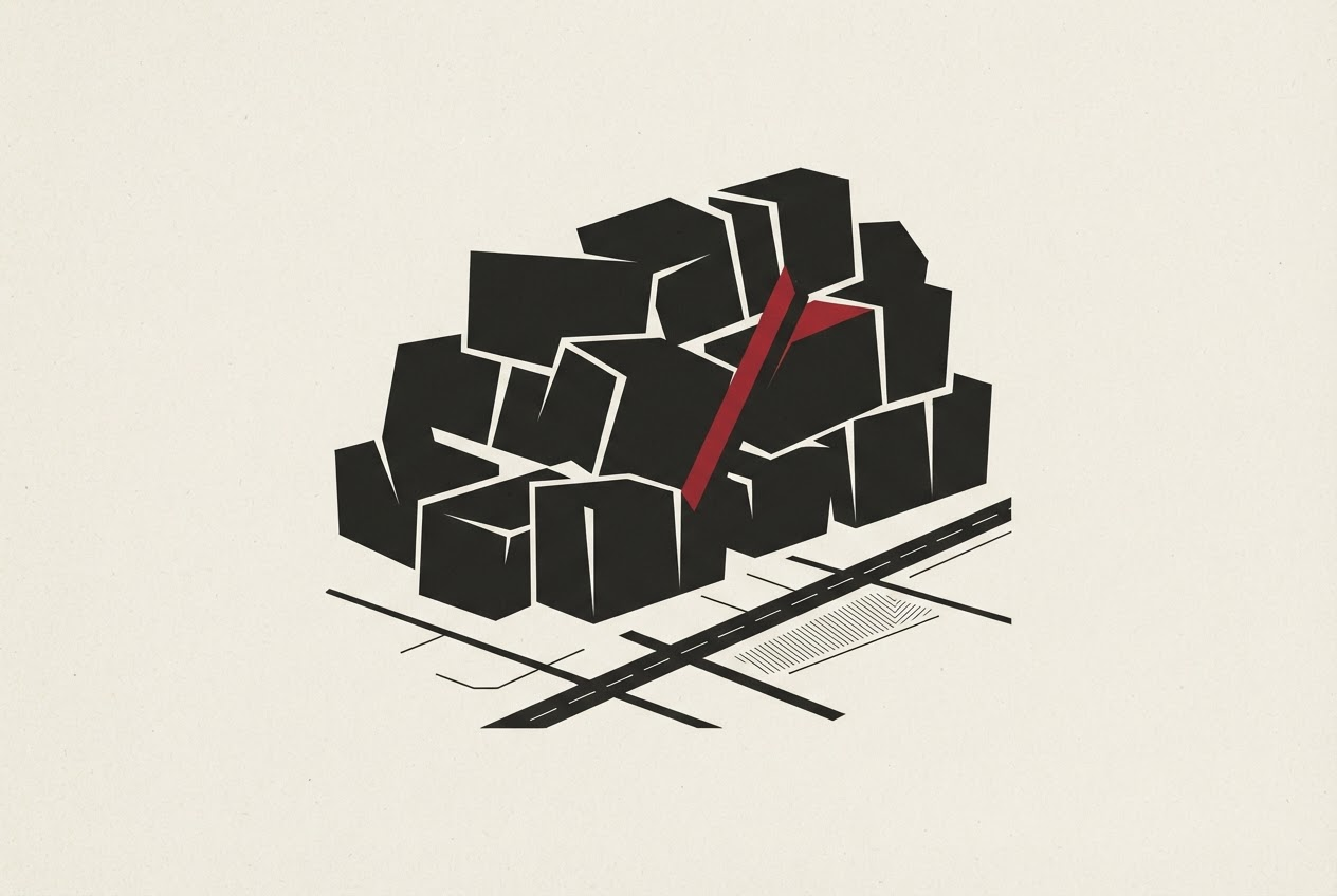 Abstract editorial illustration