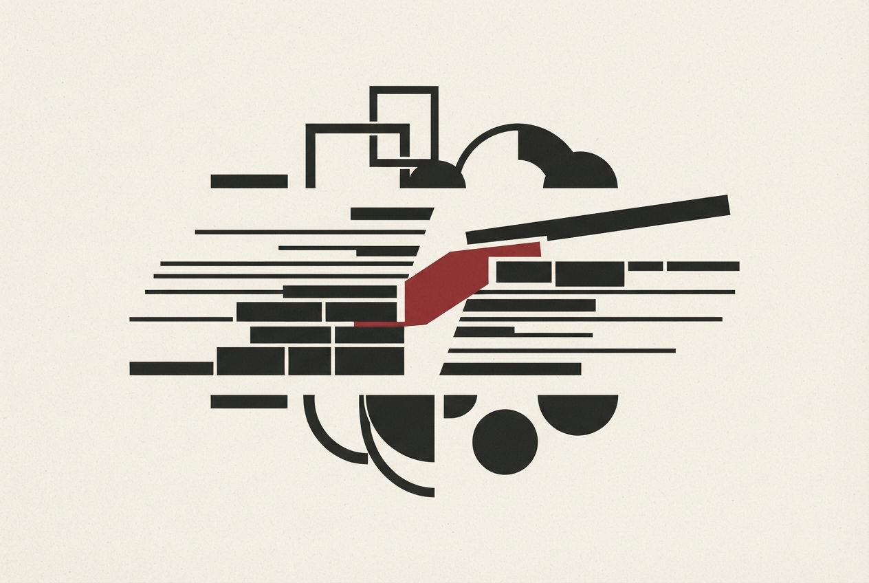 Abstract editorial illustration