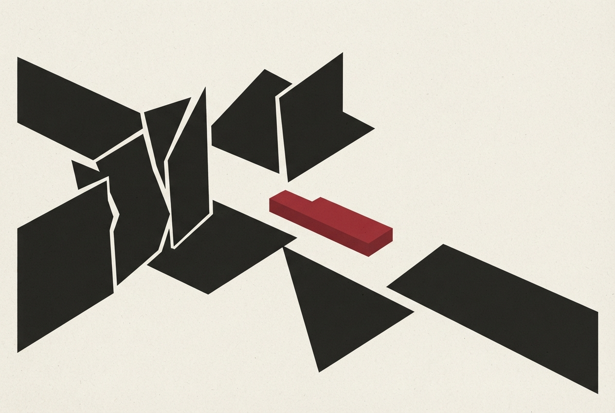 Abstract editorial illustration