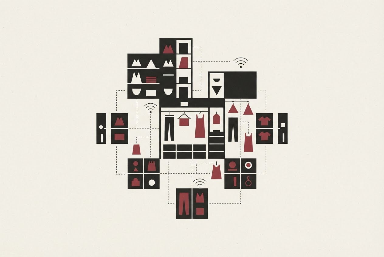 Abstract editorial illustration