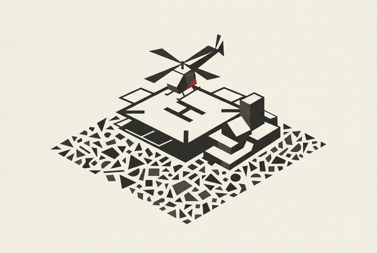Abstract editorial illustration