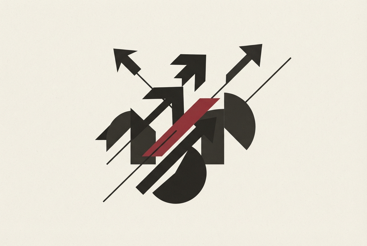 Abstract editorial illustration