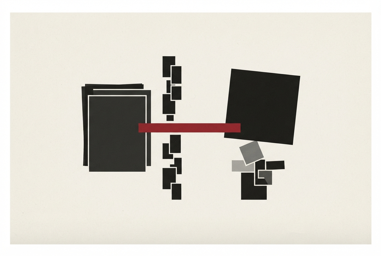 Abstract editorial illustration