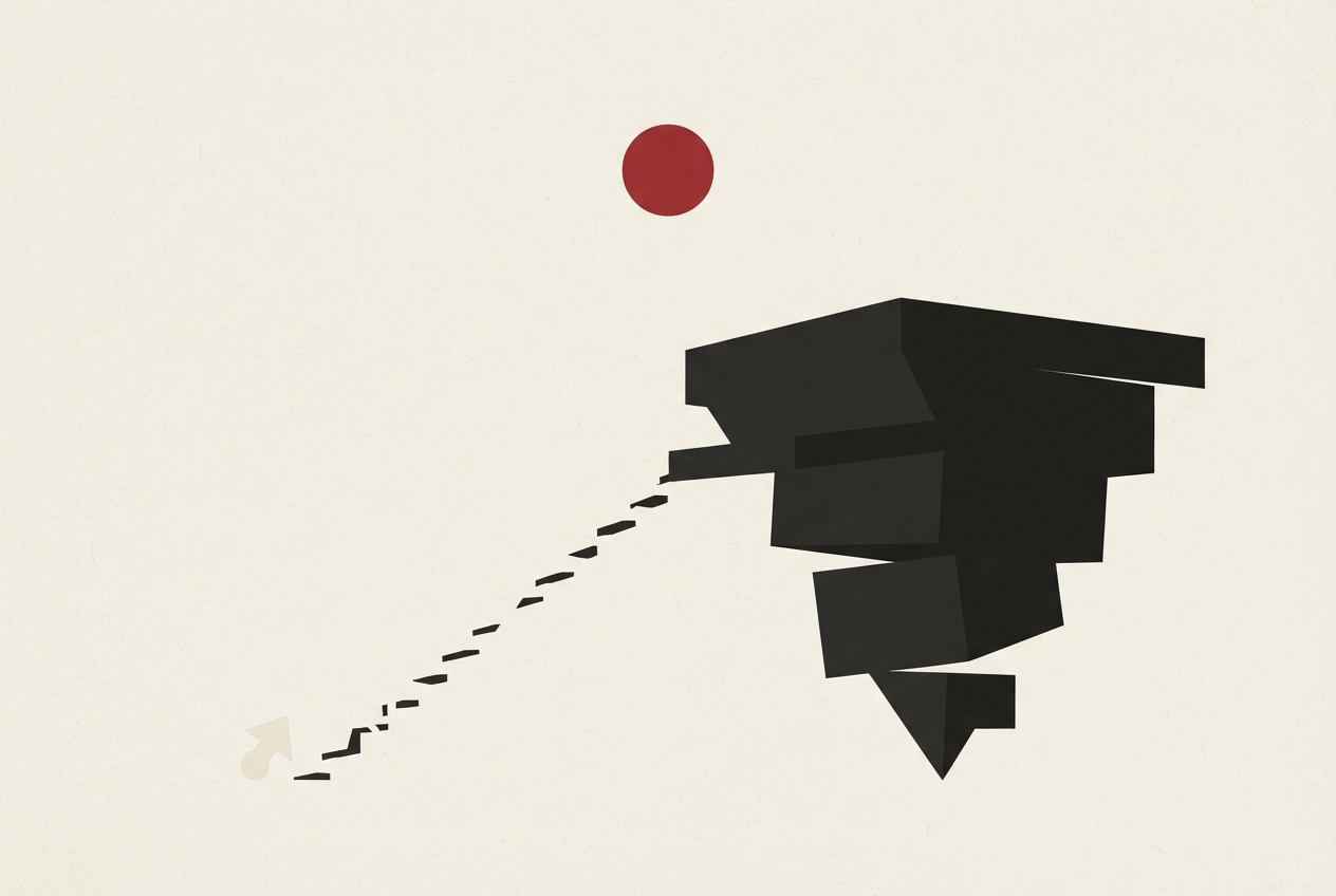 Abstract editorial illustration