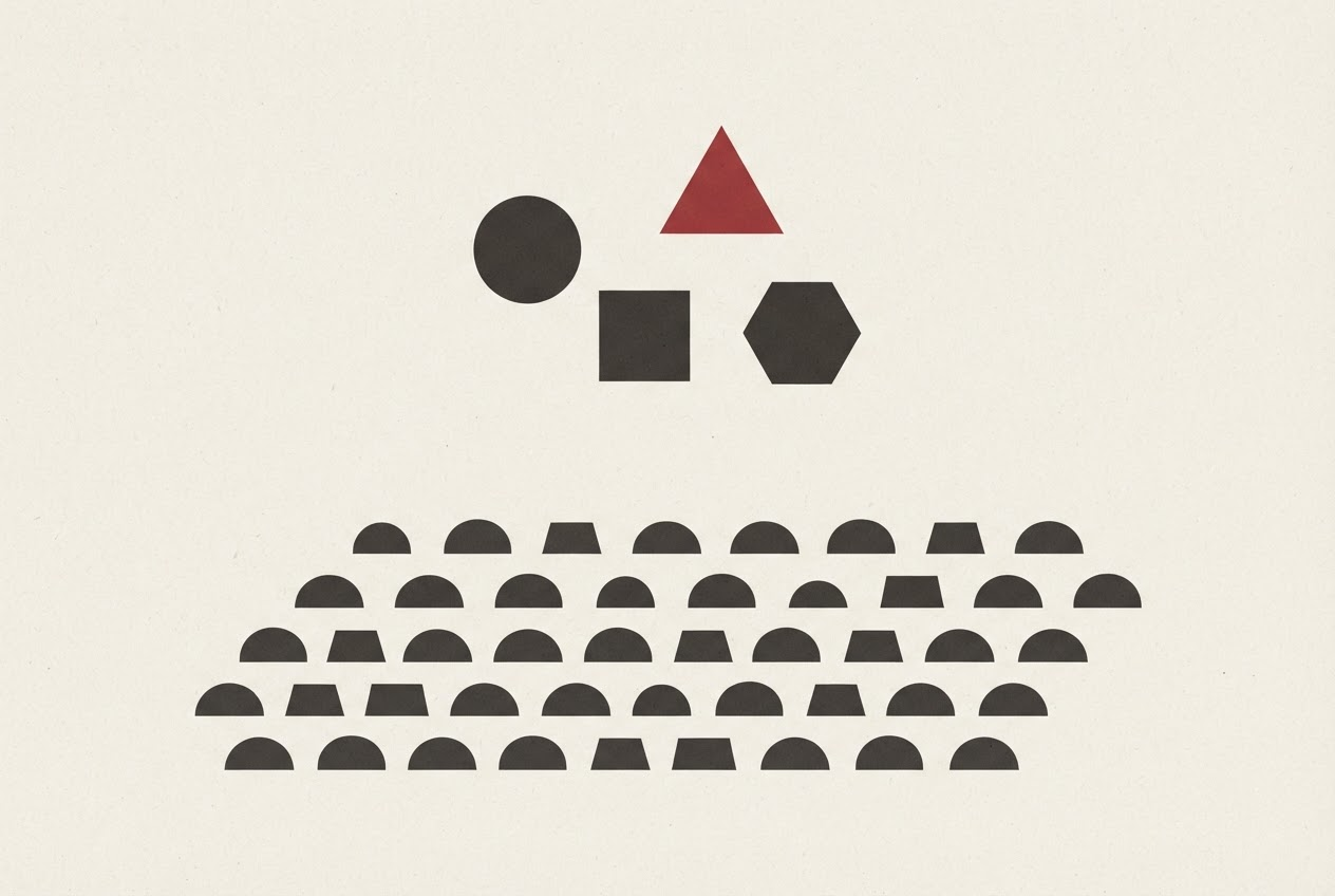 Abstract editorial illustration