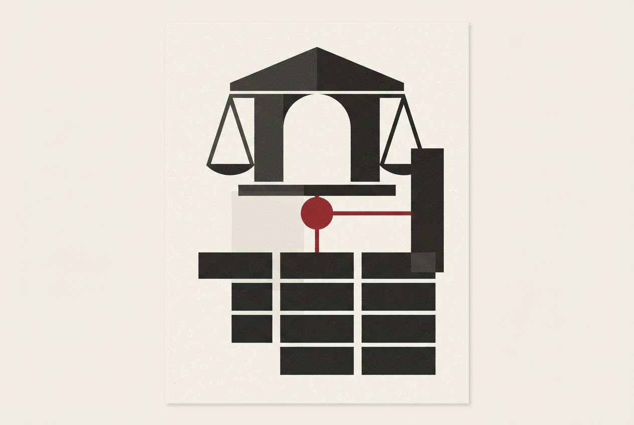 Abstract editorial illustration