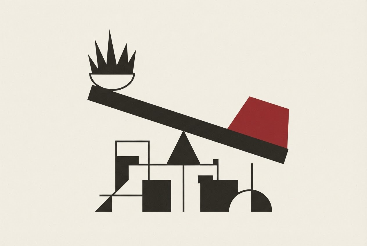 Abstract editorial illustration