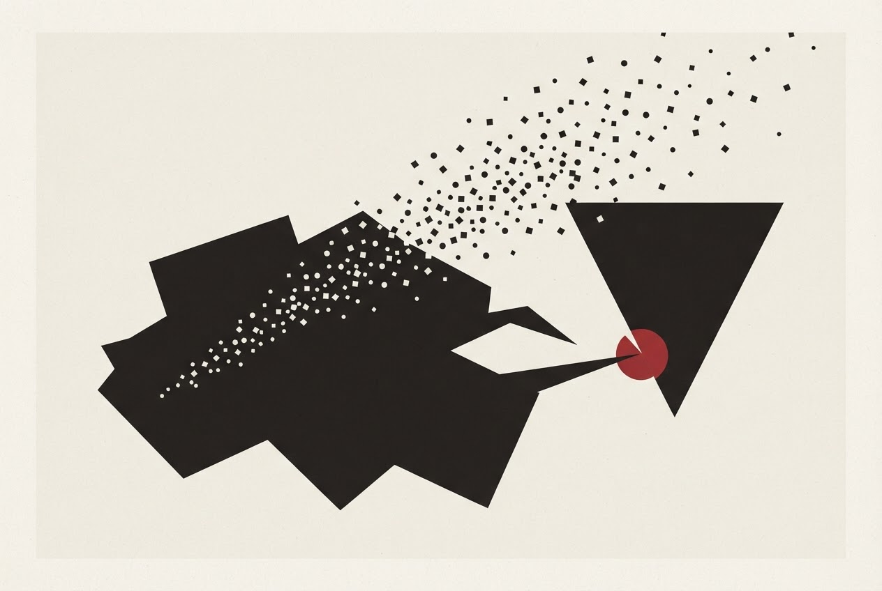 Abstract editorial illustration