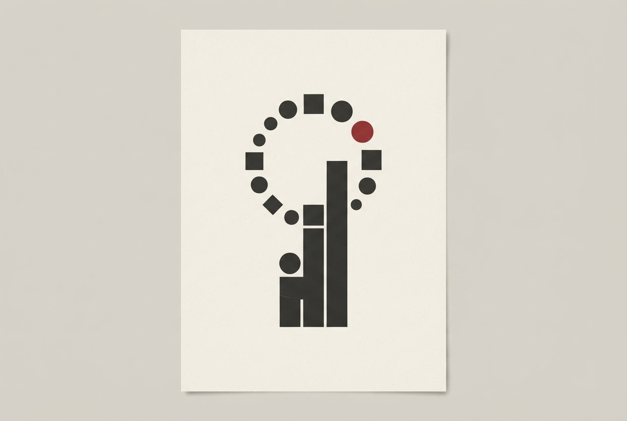 Abstract editorial illustration