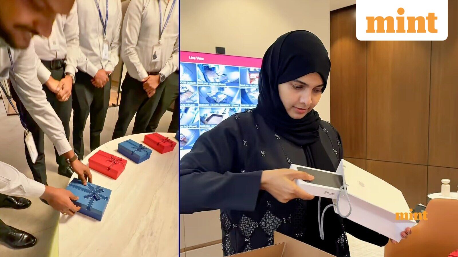 ‘My boss says this is AI’: Indian MD in UAE gifts iPhone to employees; social media reacts to viral video