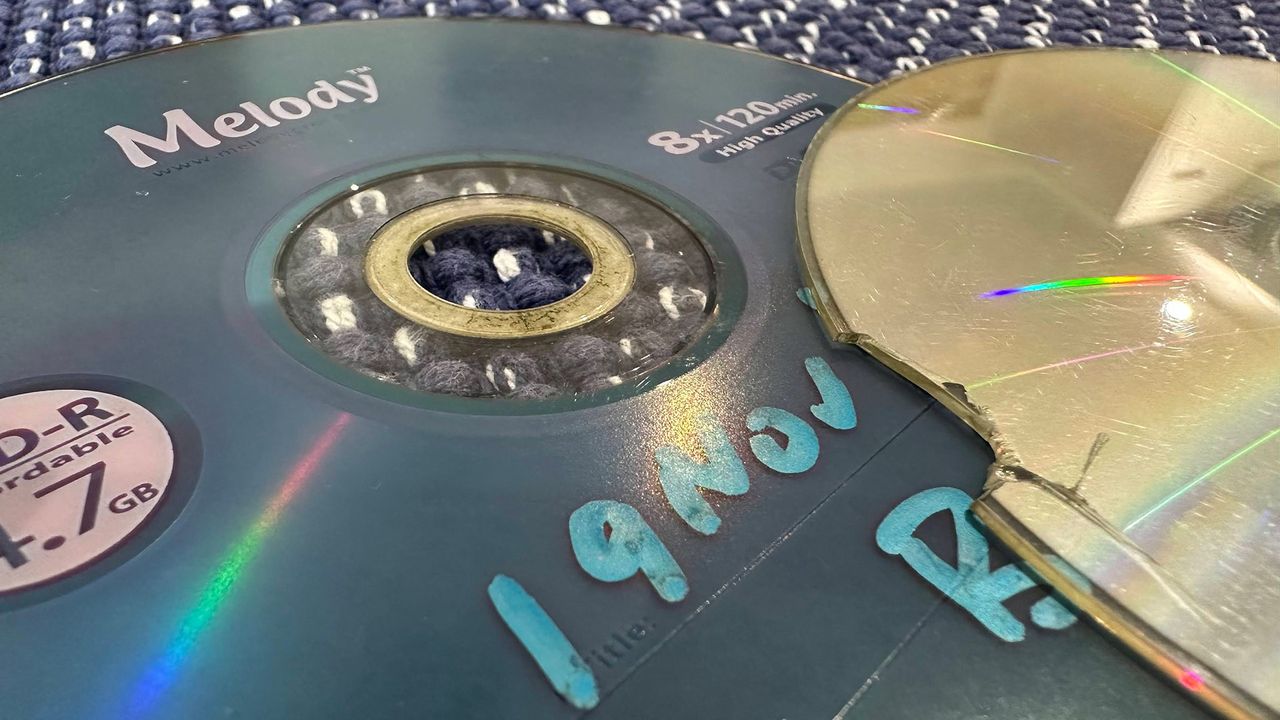 Catastrophic optical disc shattering blamed on cleaning chemicals and packing foam — another data preservation concern to add to bit rot and laser rot