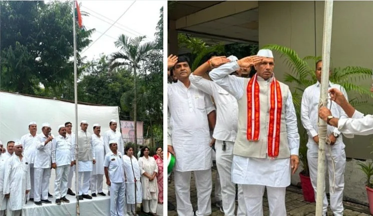 Independence Day 2026: MP Congress Chief Jitu Patwari Hoists Tricolour At PCC Office, Calls For Pledge On Corruption-Free System & Better Education | VIDEO