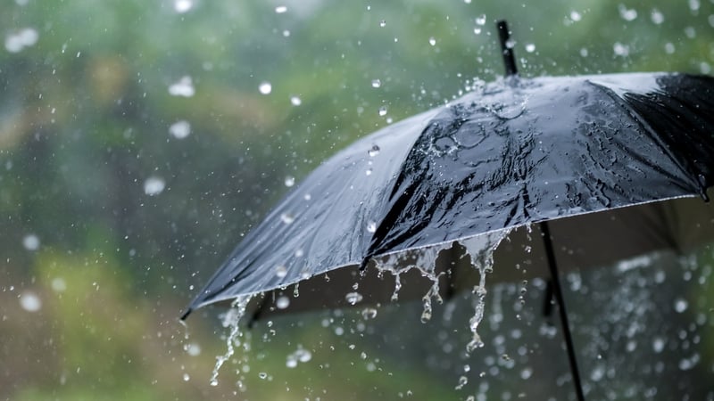 Status Orange rain warning issued for five counties