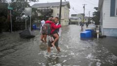 Powerful storm brings flooding to north-east US as states declare emergency