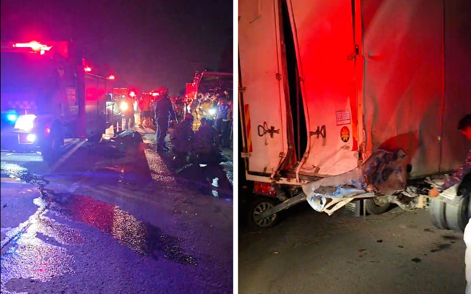 4 maut kereta langgar lori di Sabah