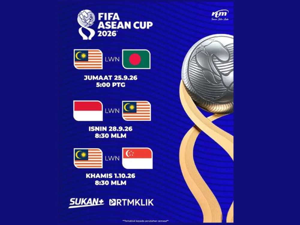 Malaysia fans can catch five Fifa Asean Cup matches live on RTM