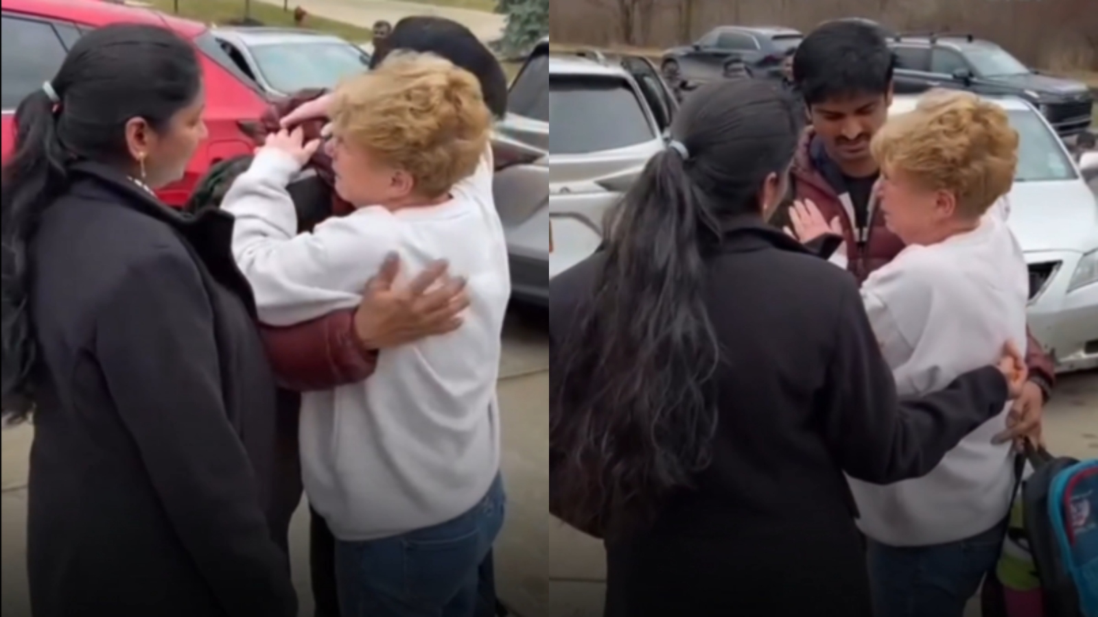 ‘Please don’t go’: American grandmother breaks down as Indian neighbours return to India