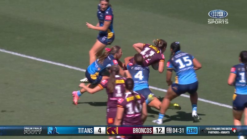 Dam beats defenders to score for Broncos