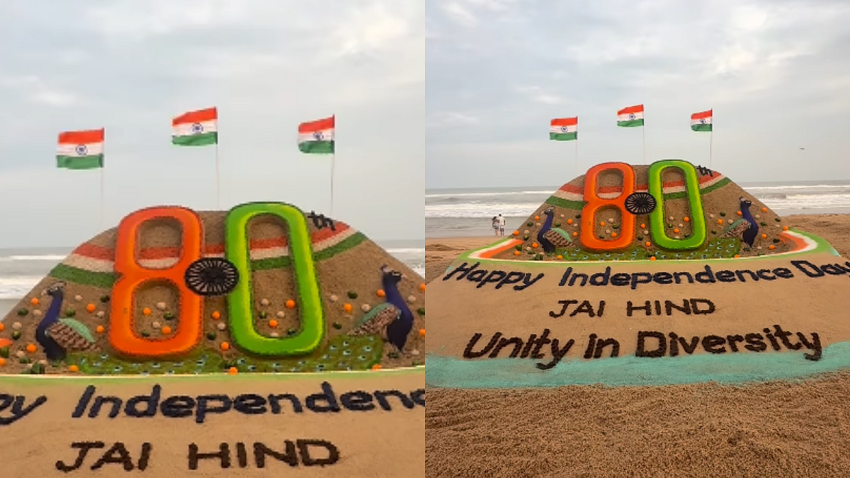 Independence Day 2026: Sudarsan Pattnaik Creates Stunning Sand Art At Puri Beach Celebrating ‘Unity In Diversity’