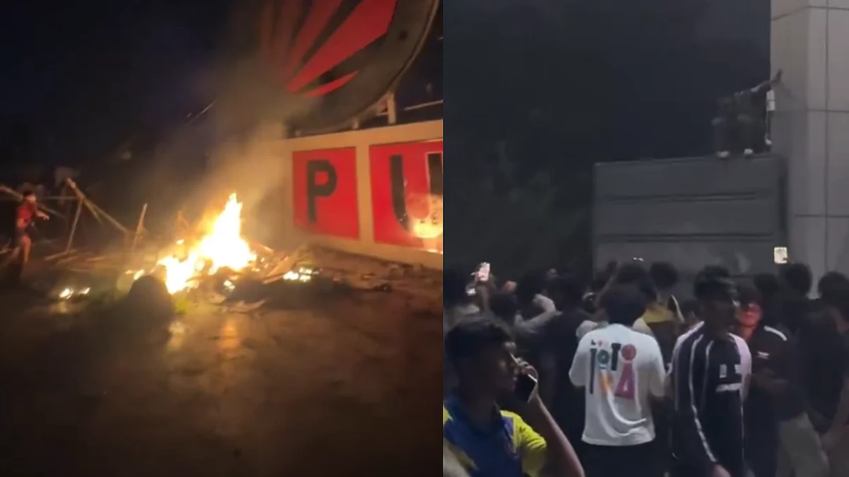 LPU Phagwara Protest: Video Shows Students Vandalise Campus, Set Property On Fire Over Viral Rape Rumour