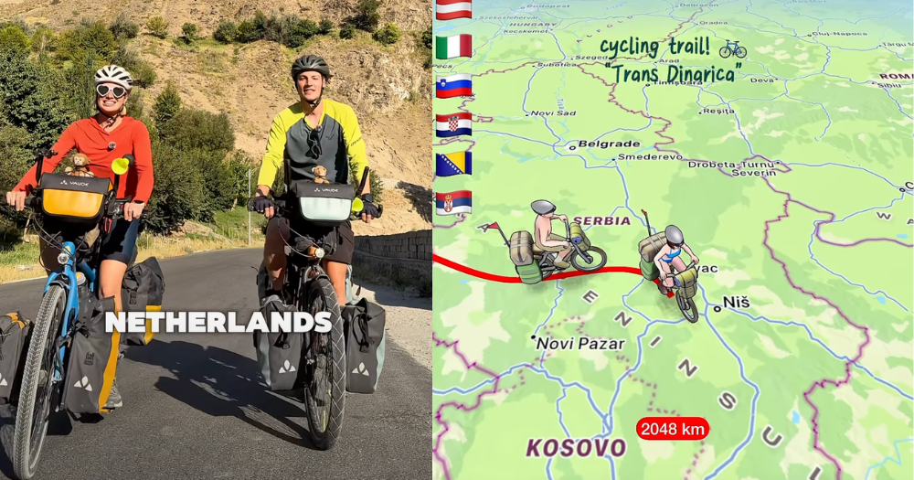 Dutch duo intend to cycle from Netherlands to S’pore, travelled over 4,000km so far