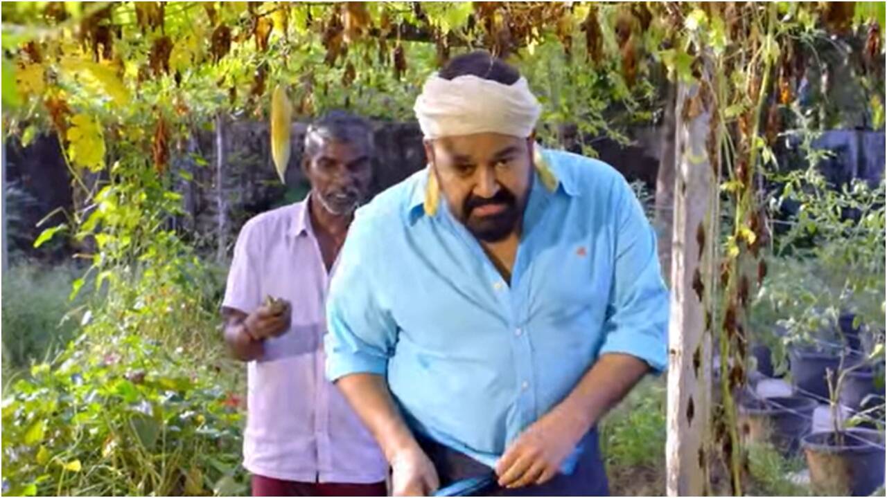 Mohanlal's organic garden at his Elamakkara home: Actor grows bitter gourd, tomatoes, okra and more - VIDEO