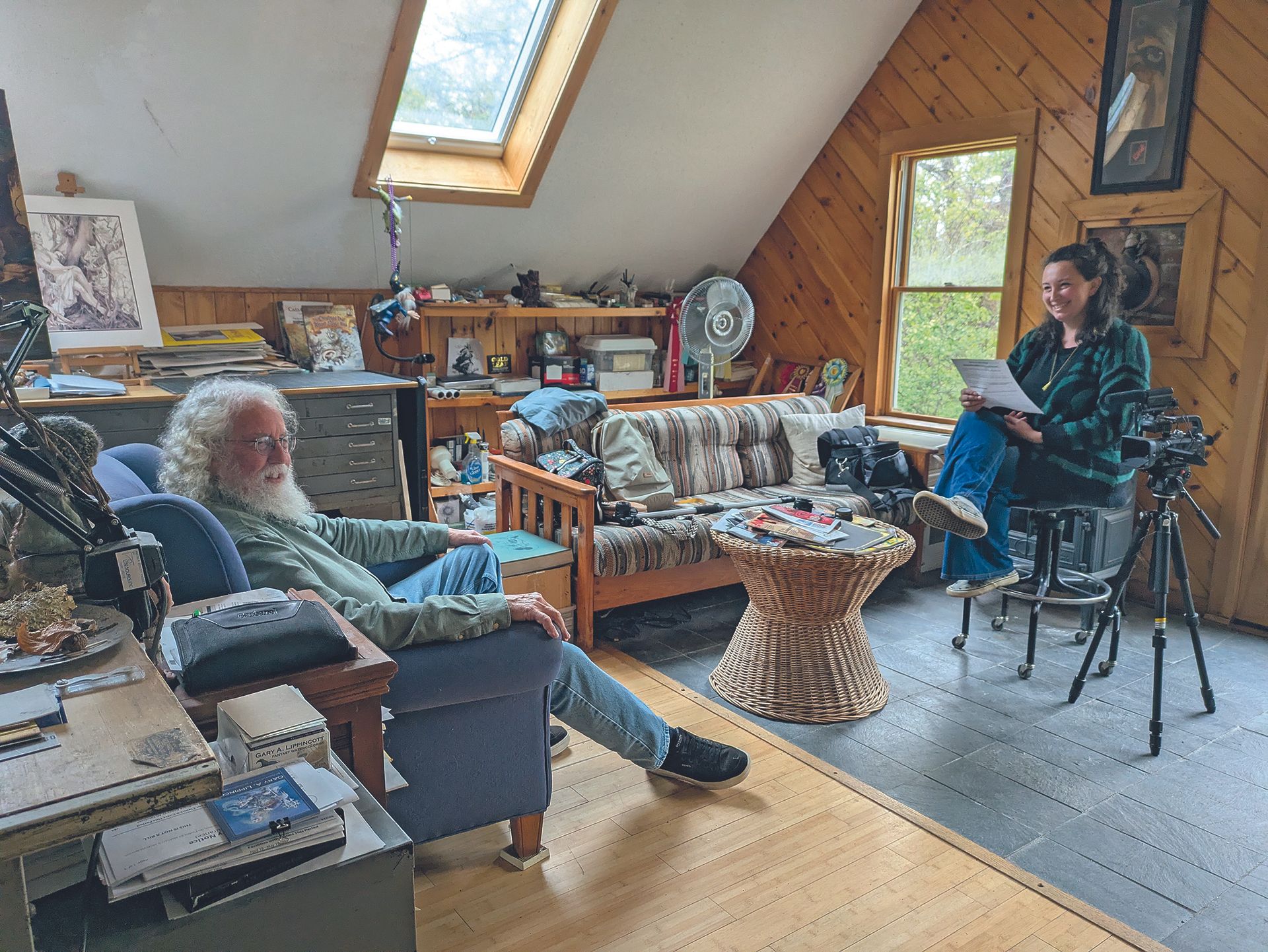 Gary A. Lippincott takes us on a tour of his inspiring home art studio