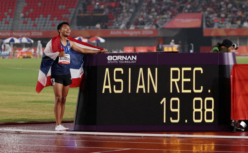 Asian Games Wrap-up: Thai trailblazer claims Asian Games sprint double in rainy Nagoya