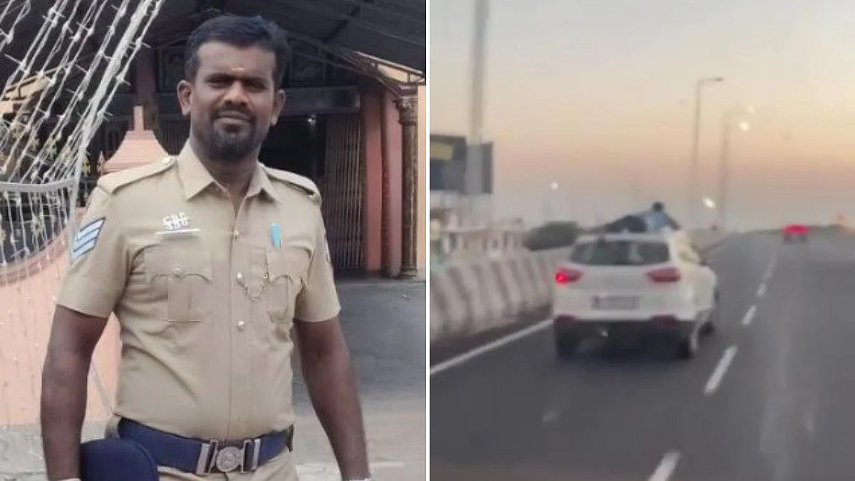 Tamil Nadu Cop Clings To Speeding SUV Roof For 40 Km During Dramatic Chase To Nab Gutkha Smugglers